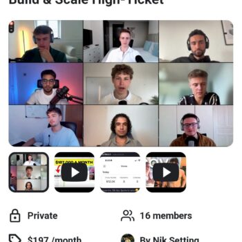 Nik Setting – Build & Scale High-Ticket Course | High-Ticket Coaching Learn Nik Setting’s systems to build and scale a high-ticket service business: offer positioning, ad funnels, team management, and conversion workflows.