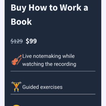Nick Milo – How to Work a Book How to Work a Book by Nick Milo is a practical, hands-on course designed to help you go beyond passive reading and truly absorb, retain, and apply the knowledge from any book. In today’s information-rich world, simply reading isn’t enough — the real value comes from engaging deeply with the material and integrating it into your thinking and work. Nick Milo shares his proven framework for transforming books into a personal knowledge base that you can draw from for years. You’ll learn techniques to read with purpose, take smart and structured notes, and connect key insights to your existing ideas. This method ensures that what you read doesn’t just fade away, but becomes a valuable part of your creative and professional toolkit. The course covers step-by-step strategies for active reading, including identifying core concepts, asking powerful questions, and mapping ideas visually. You’ll also discover how to process notes using tools like Zettelkasten principles, mind mapping, and personal knowledge management systems. Whether you’re a student, writer, professional, or lifelong learner, How to Work a Book empowers you to turn reading into a skill that fuels your creativity, decision-making, and problem-solving. By the end of the course, you’ll have a repeatable process that transforms every book you read into lasting, actionable wisdom. If you’d like, I can also create a short bullet-point “What You’ll Learn” section for this course page to make it more engaging and conversion-focused. That would work great for your shop layout. Do you want me to prepare that?