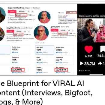 Get Views With Al - The Blueprint for VIRAL AI Content (Interviews, Bigfoot, Vlogs, & More)