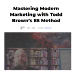 Todd Brown – Stage 5 Direct Response Marketing Masterclass + Bootcamp Recordings
